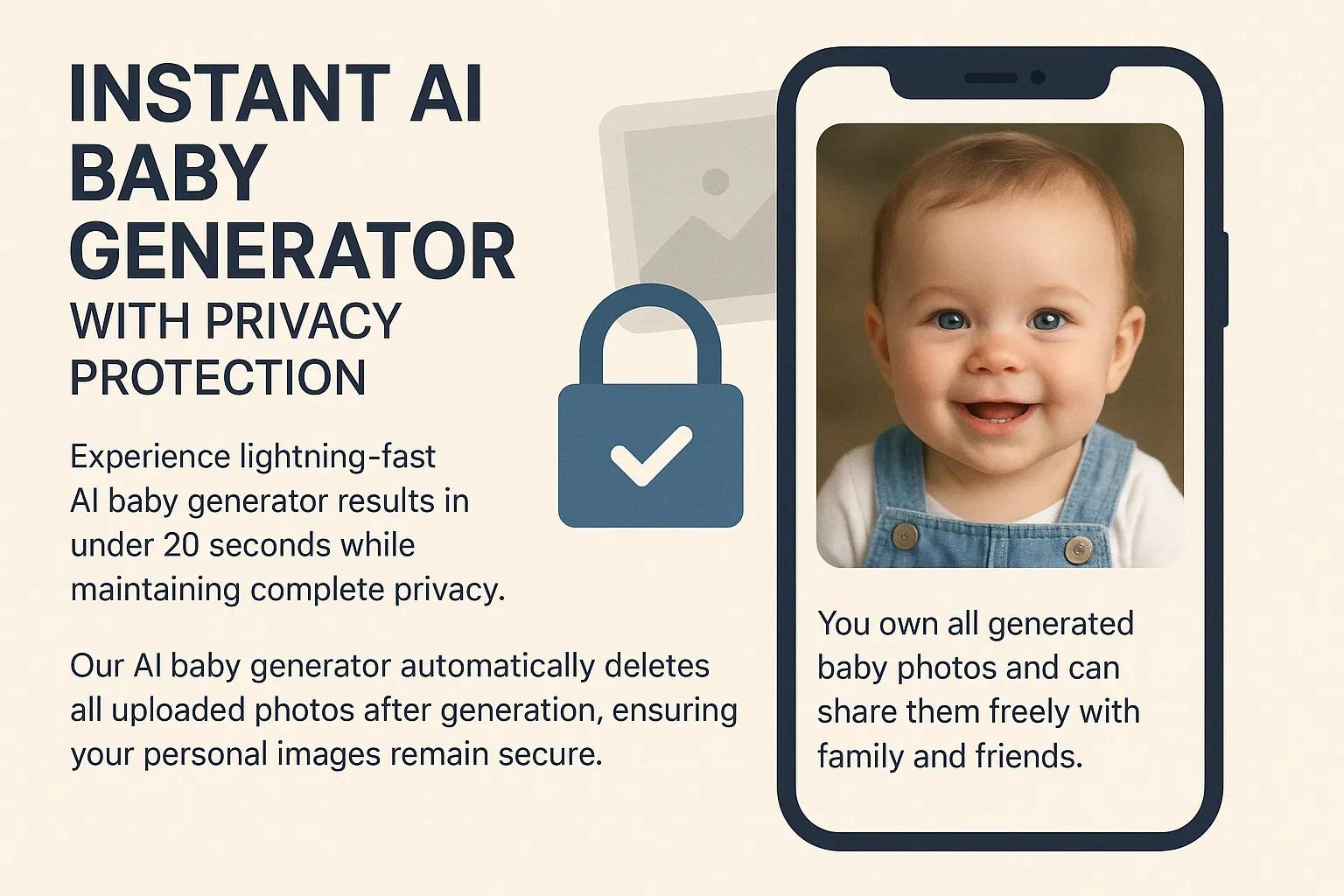Fast and secure AI Baby Generator processing