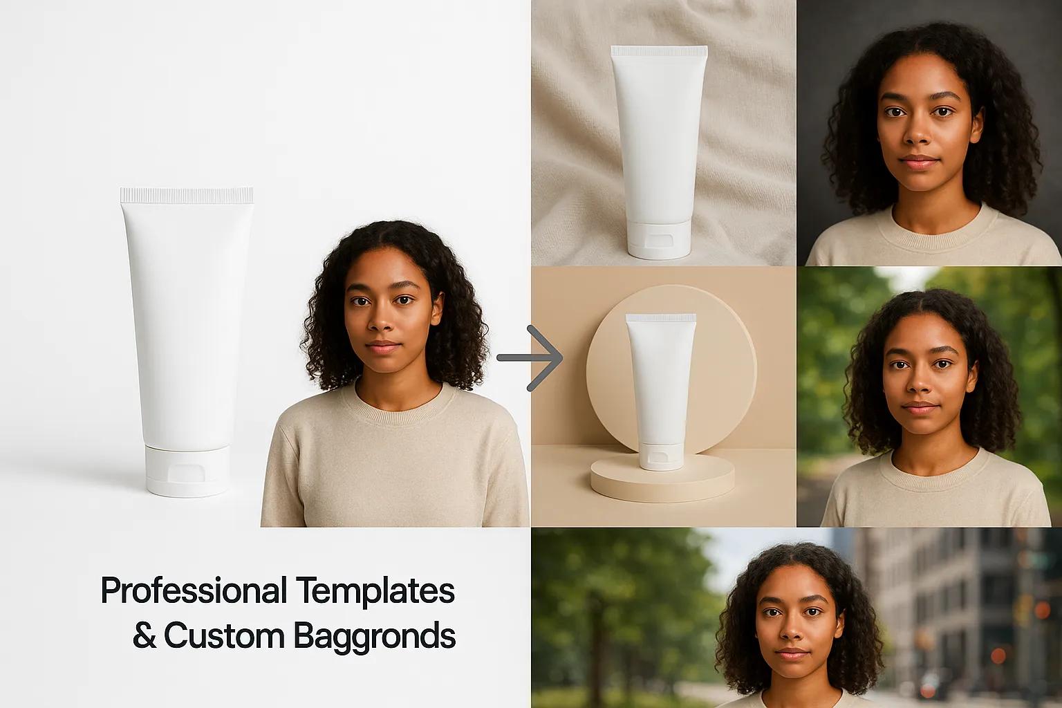 Professional background templates for AI background changer