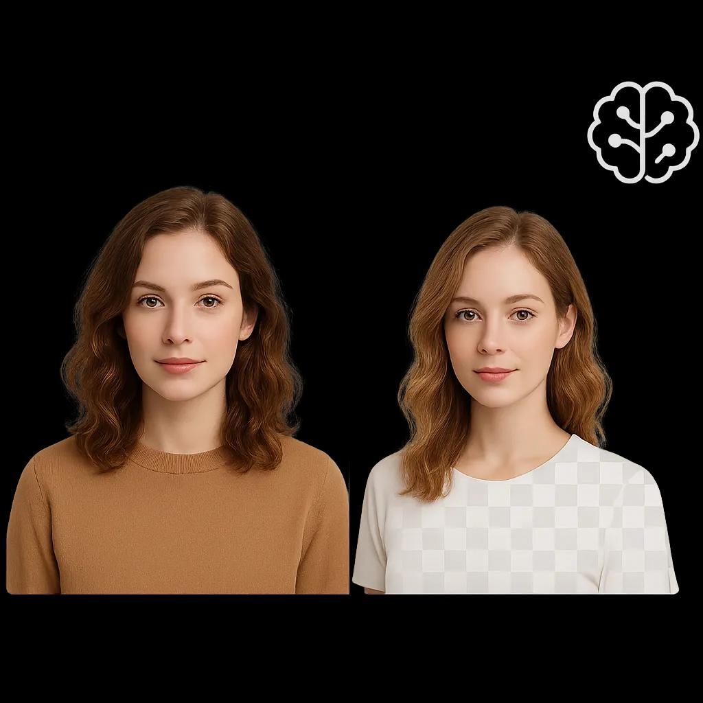 AI Background Remover processing an image in seconds