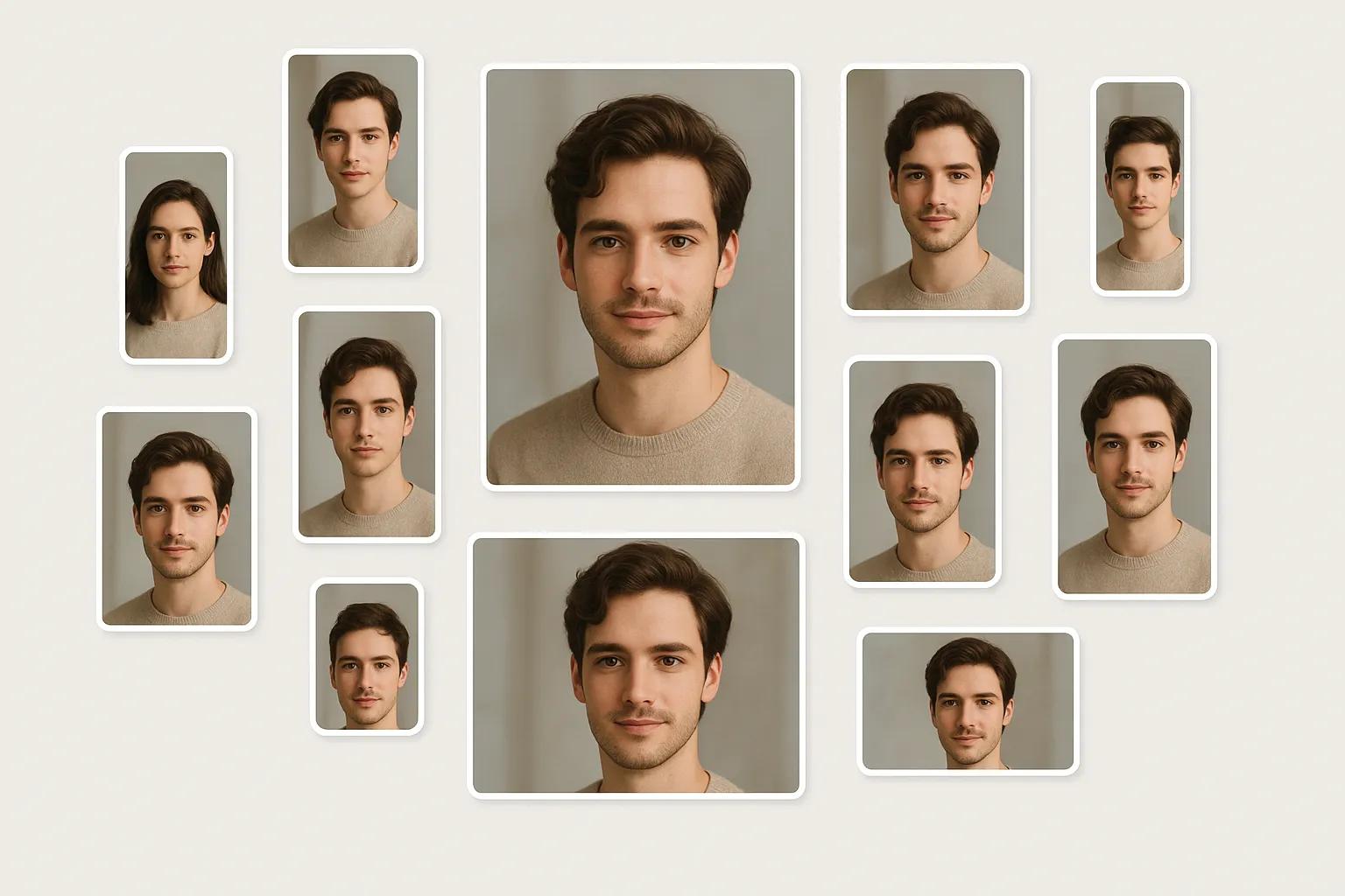 AI Boyfriend Generator output examples in different aspect ratios and styles