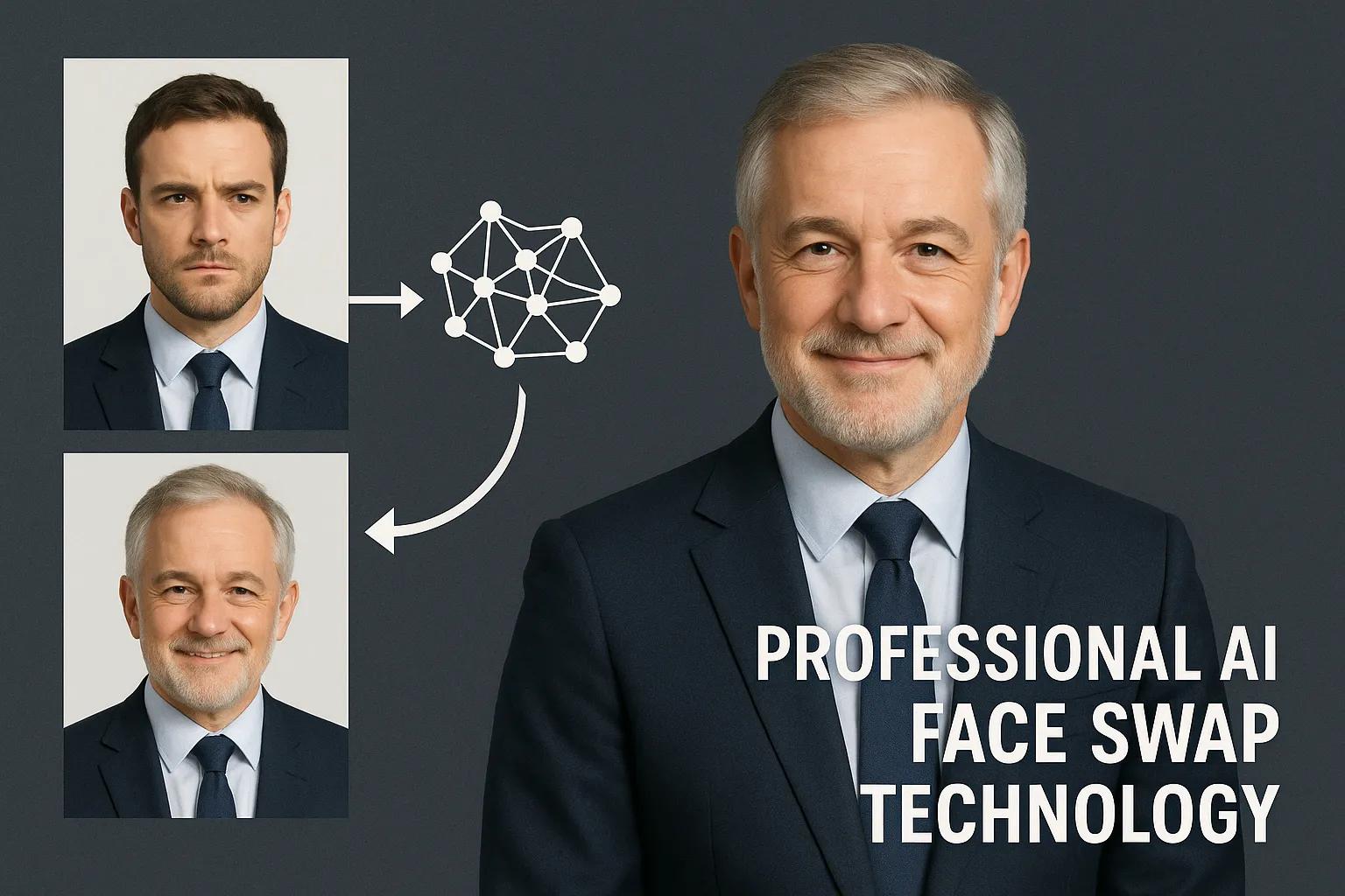 AI face swap technology showing realistic face swapping results