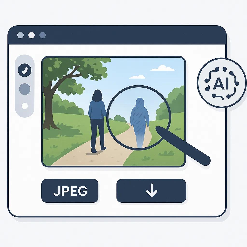 Simple and intuitive AI Object Remover interface for easy photo editing
