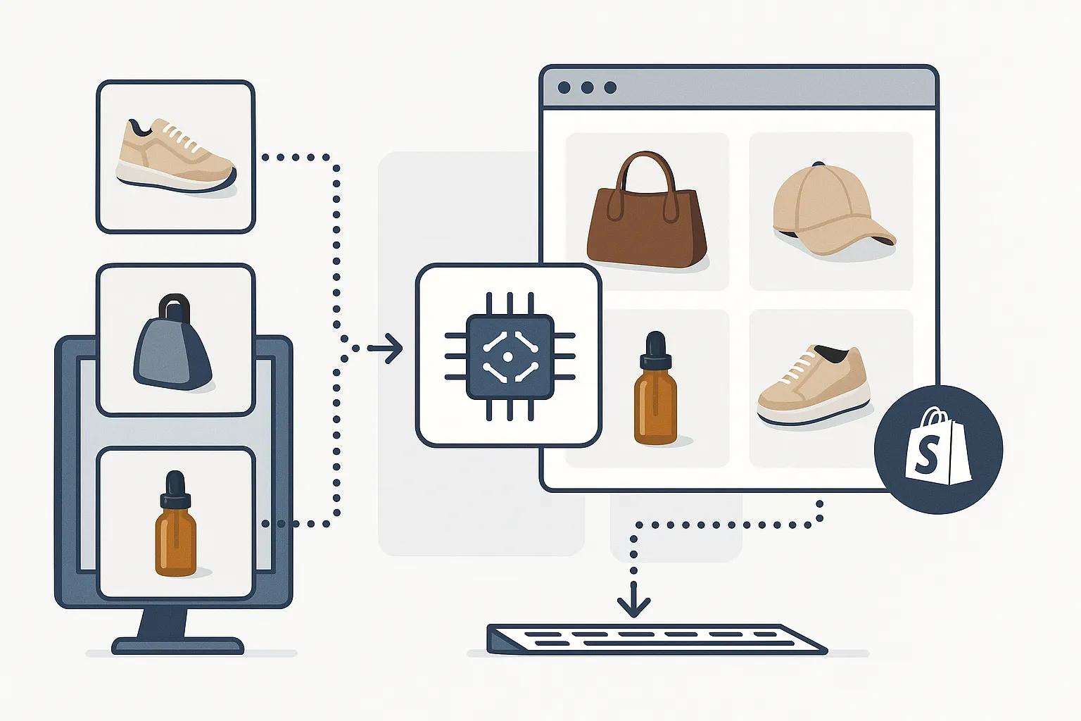 AI Product Photo Generator batch processing multiple products for e-commerce platforms