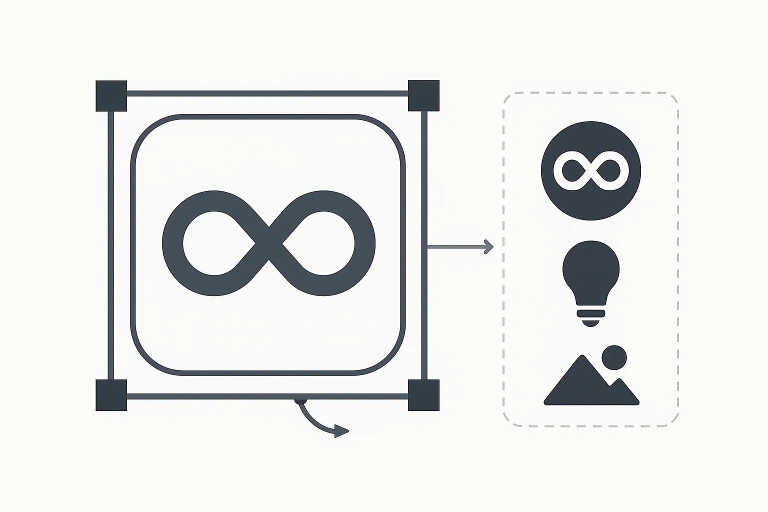 AI Vector Generator creating scalable graphics from text prompts