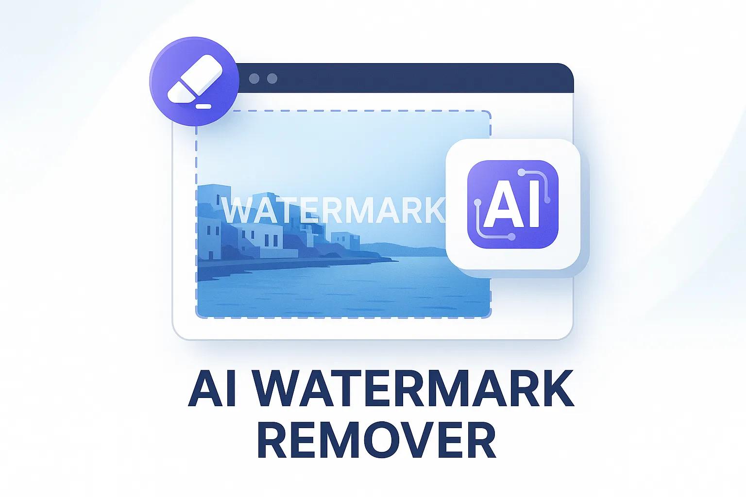 Before and after comparison showing high-quality watermark removal results