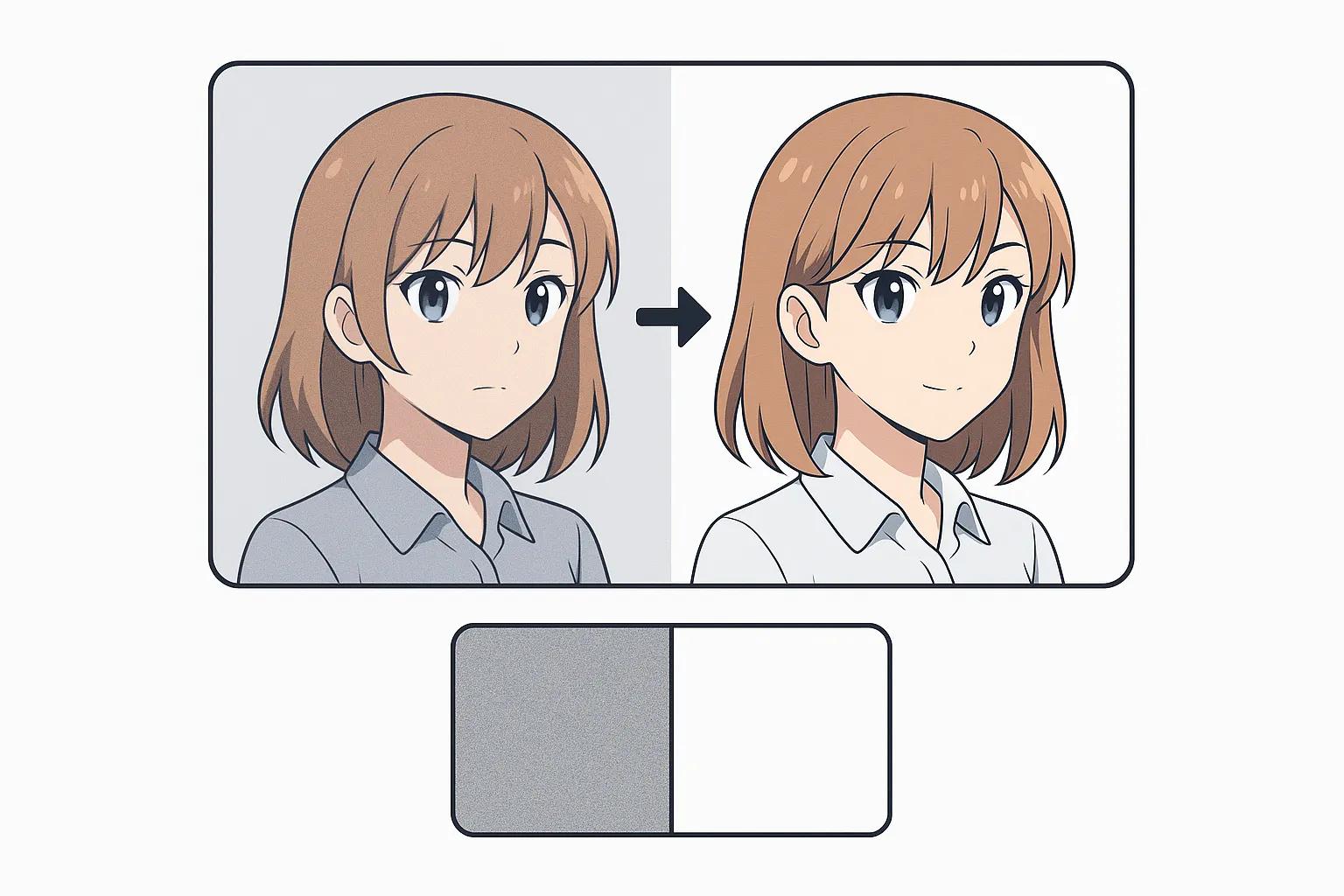 Anime Upscaler noise reduction and detail preservation showcase