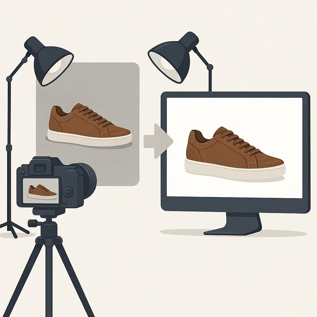 Professional white background for product photography